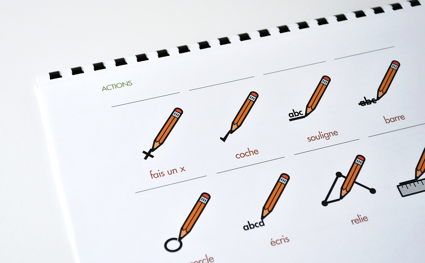 Cahier illustré de francisation de la Commission scolaire des Patriotes - Page sur les objets