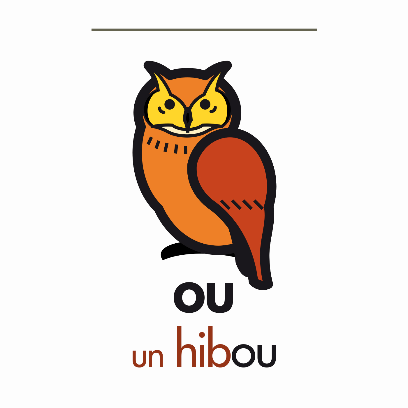 Cahier de francisation de la Commission scolaire des Patriotes - Gros plan sur le hibou