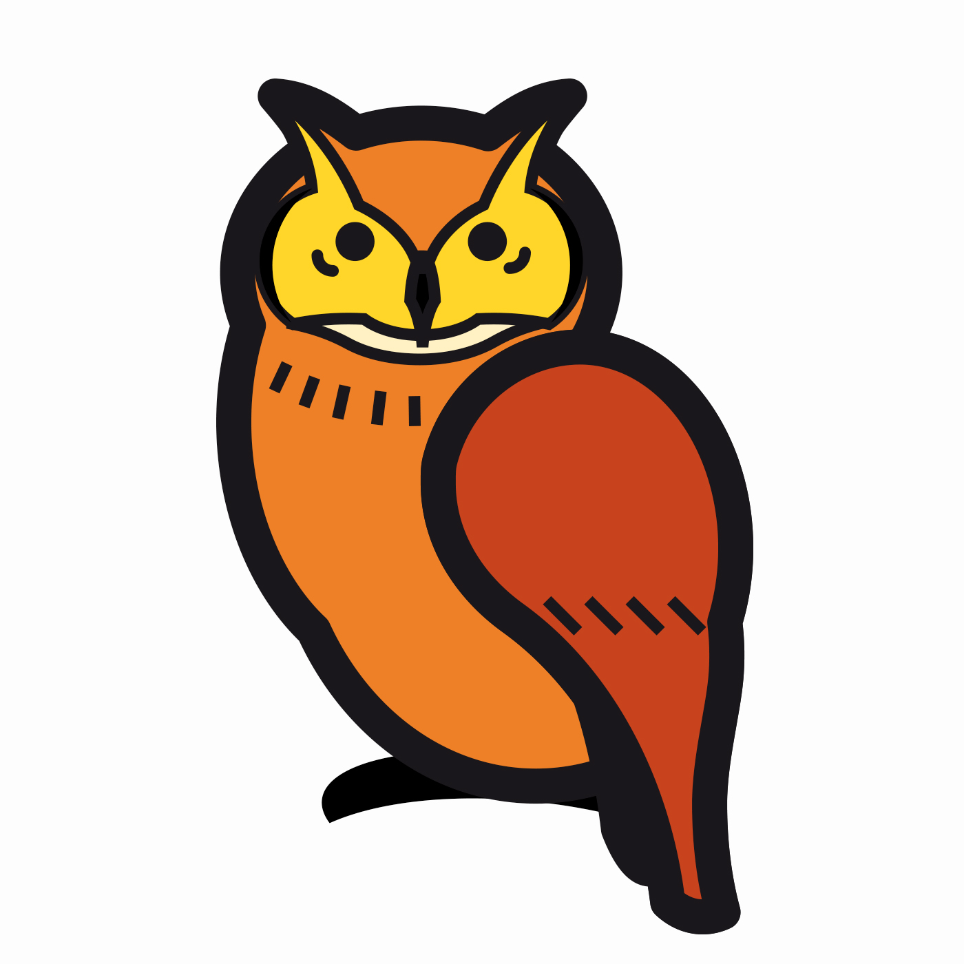 Cahier de francisation de la Commission scolaire des Patriotes - Illustration du hibou